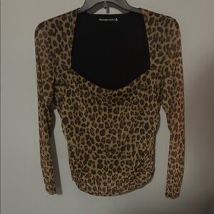 Abercrombie & Fitch Leopard Print Blouse